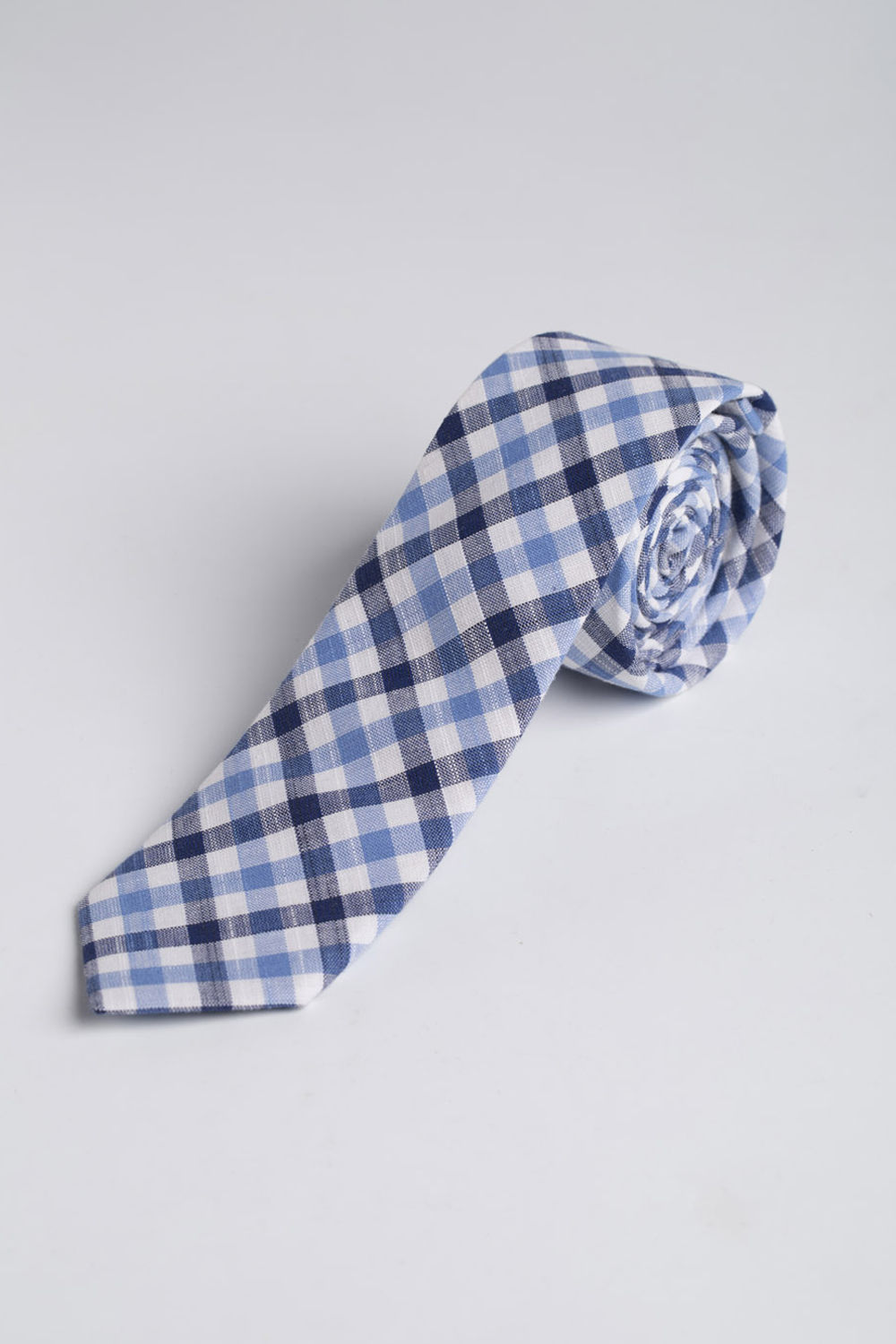 Tie | Slim Cotton Tie | Blue Tie
