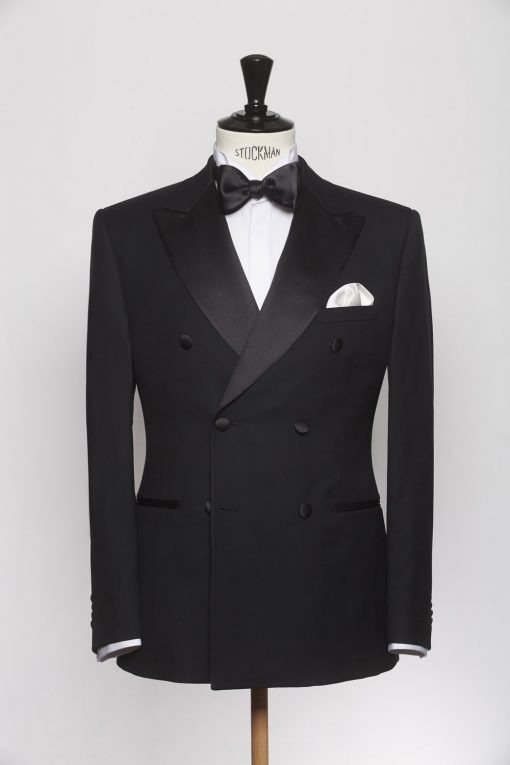 SU150017_BLACK_SOLID_SUIT_WOOL_DINNER_DOUBLE BREAST_KLOFFMAN_A